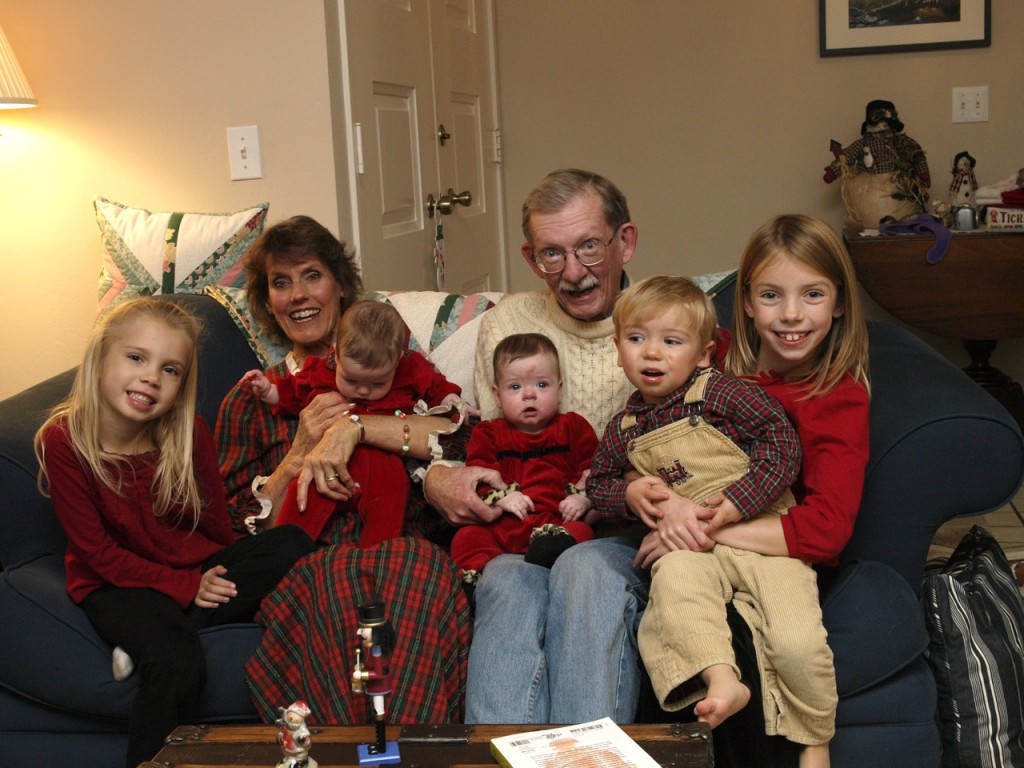 Us with all the grandkids on Christmas day